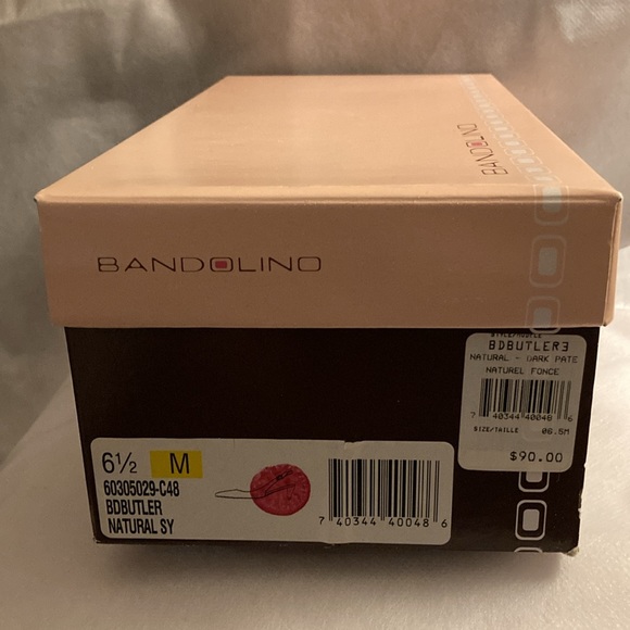 Bandalino - Natural Sling Back Patent Leather Pumps - Size 6.5M - Picture 4 of 10